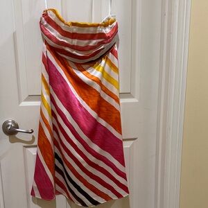 The Limited 100% silk, Cream Satin Lined Dress